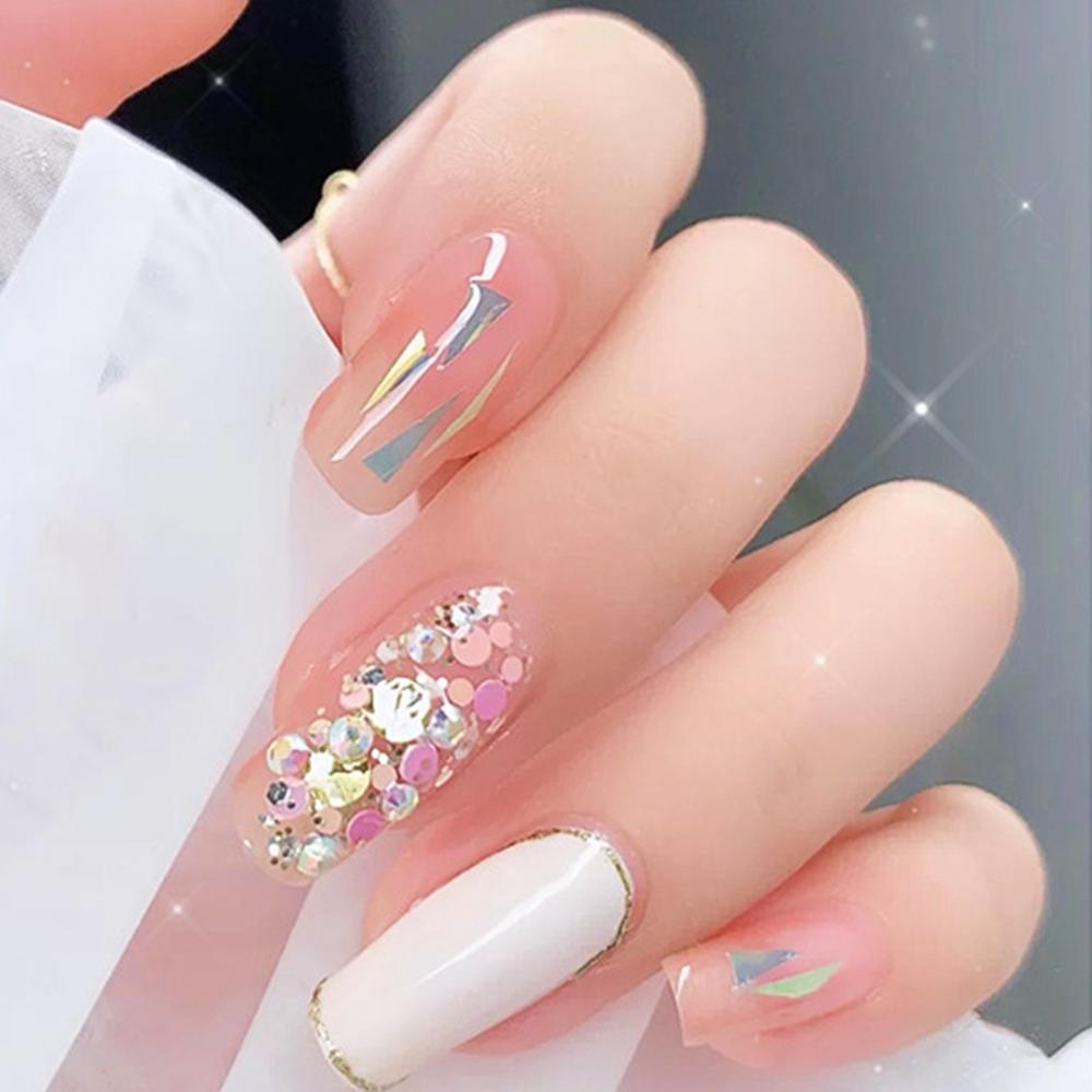 Mxbeauty Nail Art Bulat Sequin Charm Shines Dots DIY Dekorasi Nail Art