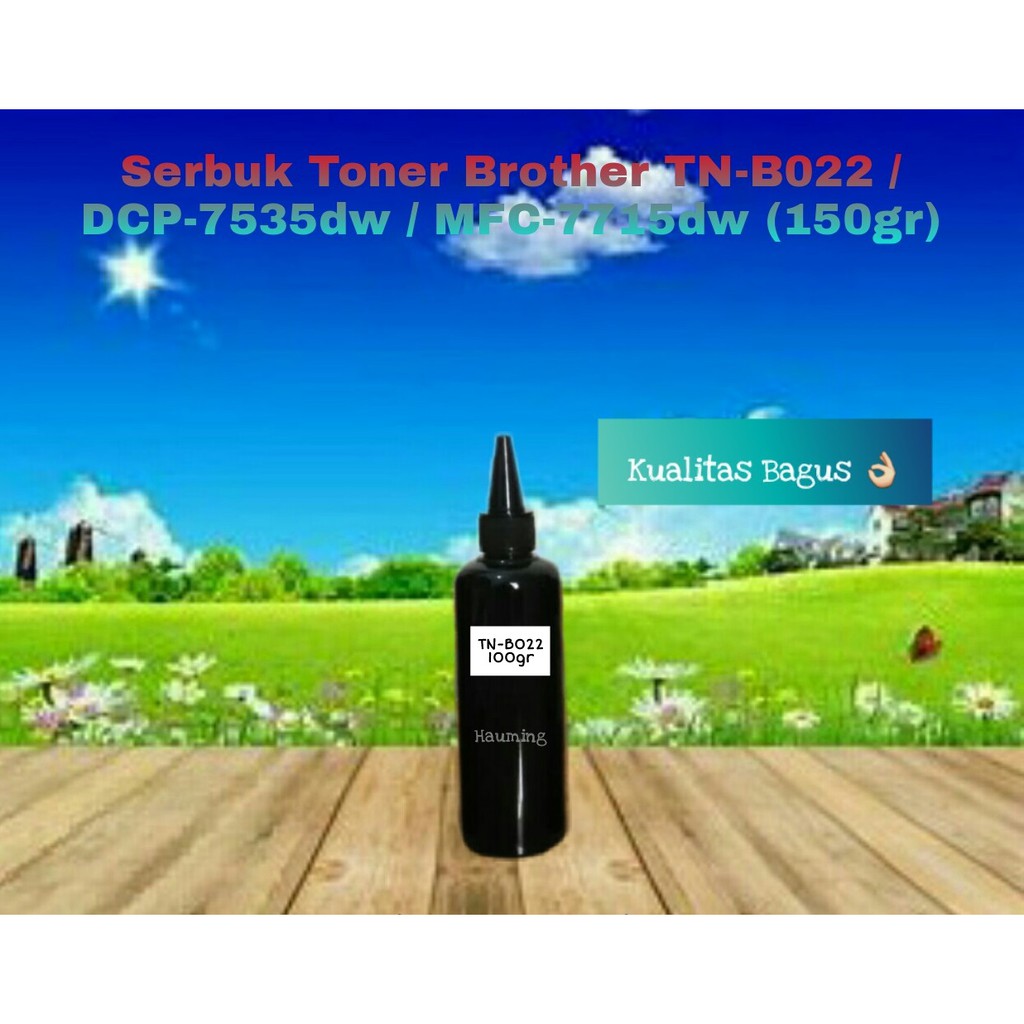 Serbuk Toner Compatible Refill For TN B022 TN-B022 B 022 DCP B7535 B7535DW MFC B7715 B7715DW B022 100gr