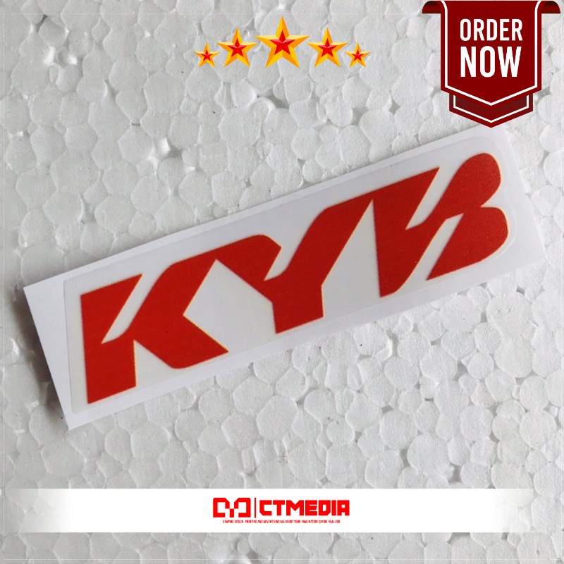 

Sticker KYB Transparan UV Min order 20k