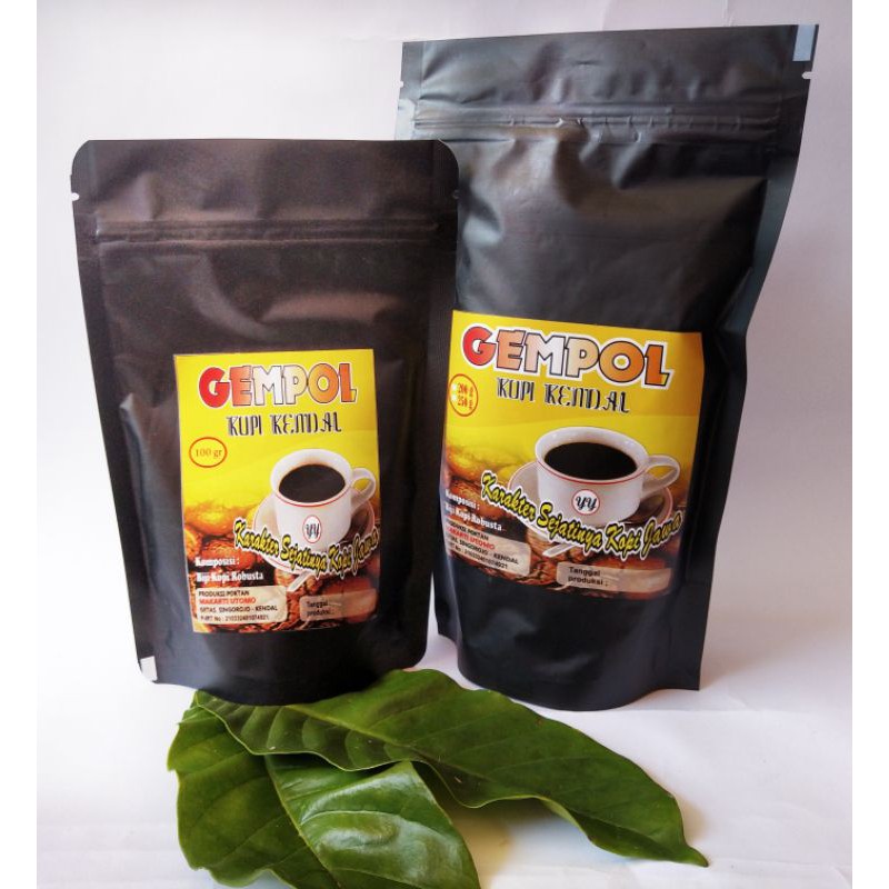 

Kopi bubuk murni jenis Robusta kemasan 200 gr