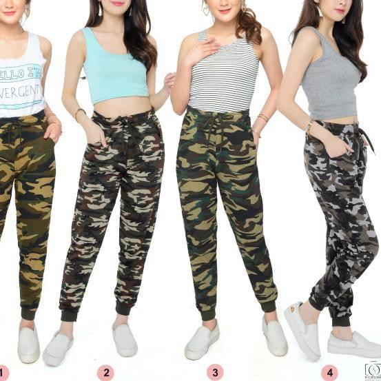 jogger army import / celana jogger wanita / celana jogger army cewek