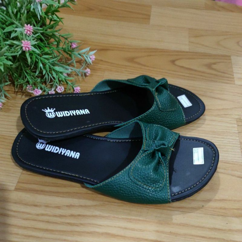 Sandal wanita Papirut kulit jeruk pita sol karet