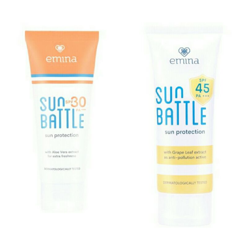 EMINA SUN PROTECTION SPF 30 PA+++ 60ML / EMINA SUN BATTLE SPF 45 PA+ / EMINA TONE UP CREAM