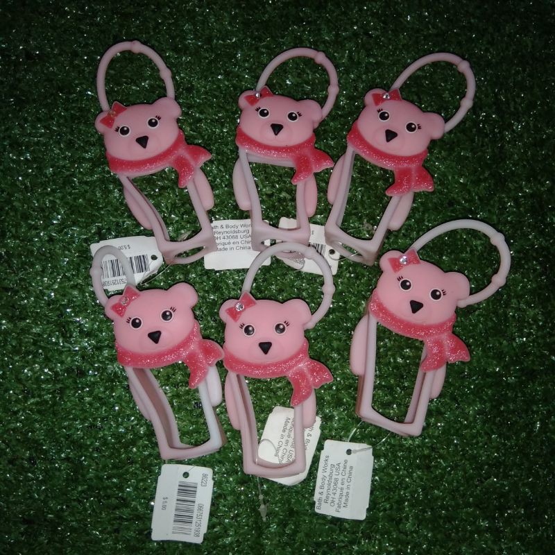Gantungan Hand Sanitizer Handsanitizer Holder BBW Pocketbac Pocketbag Karakter Pink Bear Murah