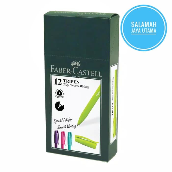 

Terbaru Pulpen Tripen 0,7 Faber Castell (Black Ink / Tinta Hitam) Spesial