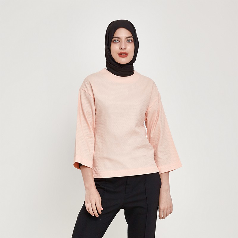 

MFMW "Lucianty" Blouse Pink Lengan Panjang Wanita
