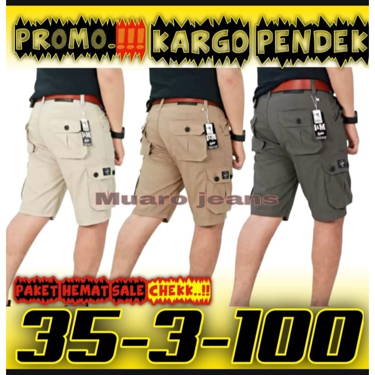 PROMO BELI 1 DAPAT 3 CELANA PENDEK KARGO PRIA-CUKUP ORDER 1 KALI DAN DAPAT 3 CELANA-CELANA PENDEK KA