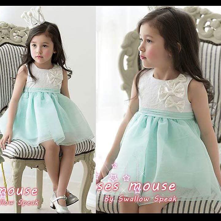 Dress anak PEREMPUAN Thumbelina Green