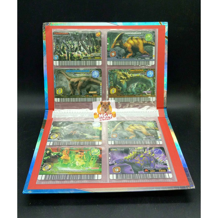 Album Dinoking- Tempat Kartu Dinoking Trading Card Game simpan 96 card