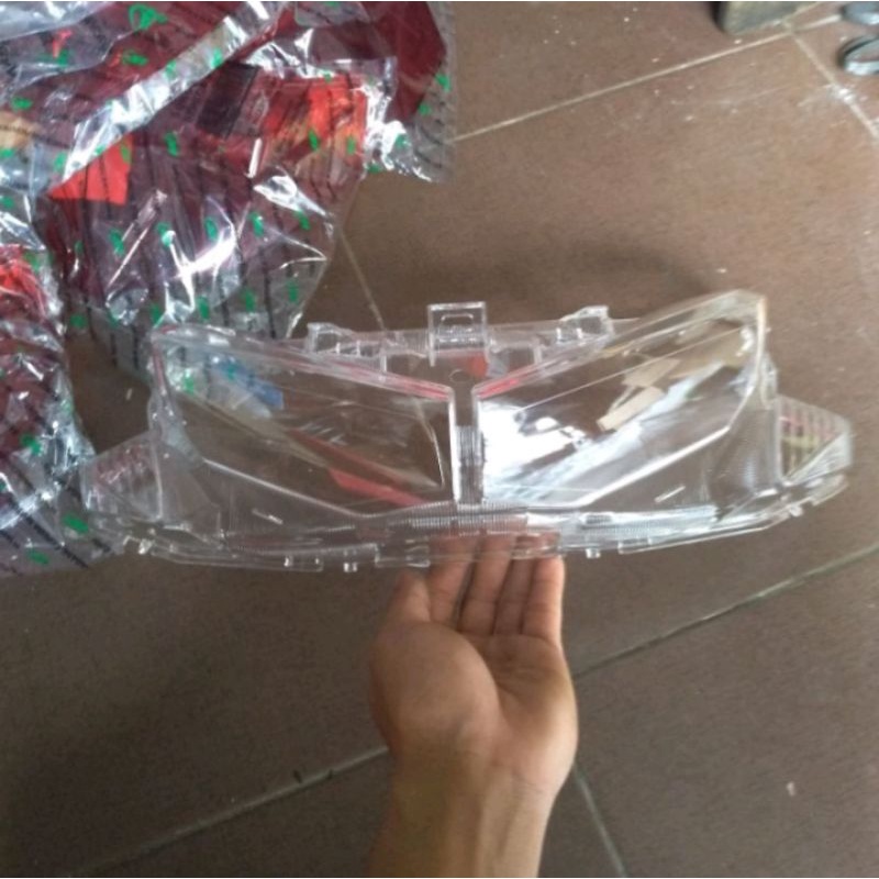 kaca mika lampu depan yamaha aerox 155 led