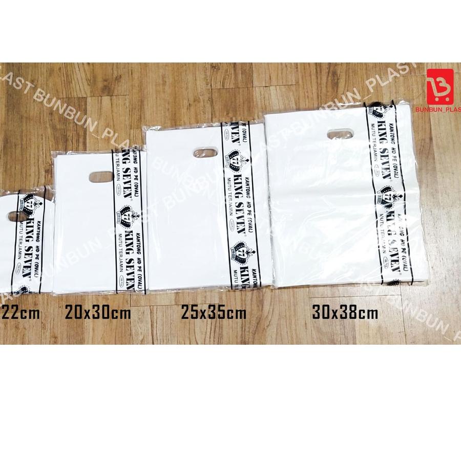 Plastik HD Pond Oval Polos 25x35/Plastik Packing Olshop/Shopping Bag Plastik-KING SEVEN