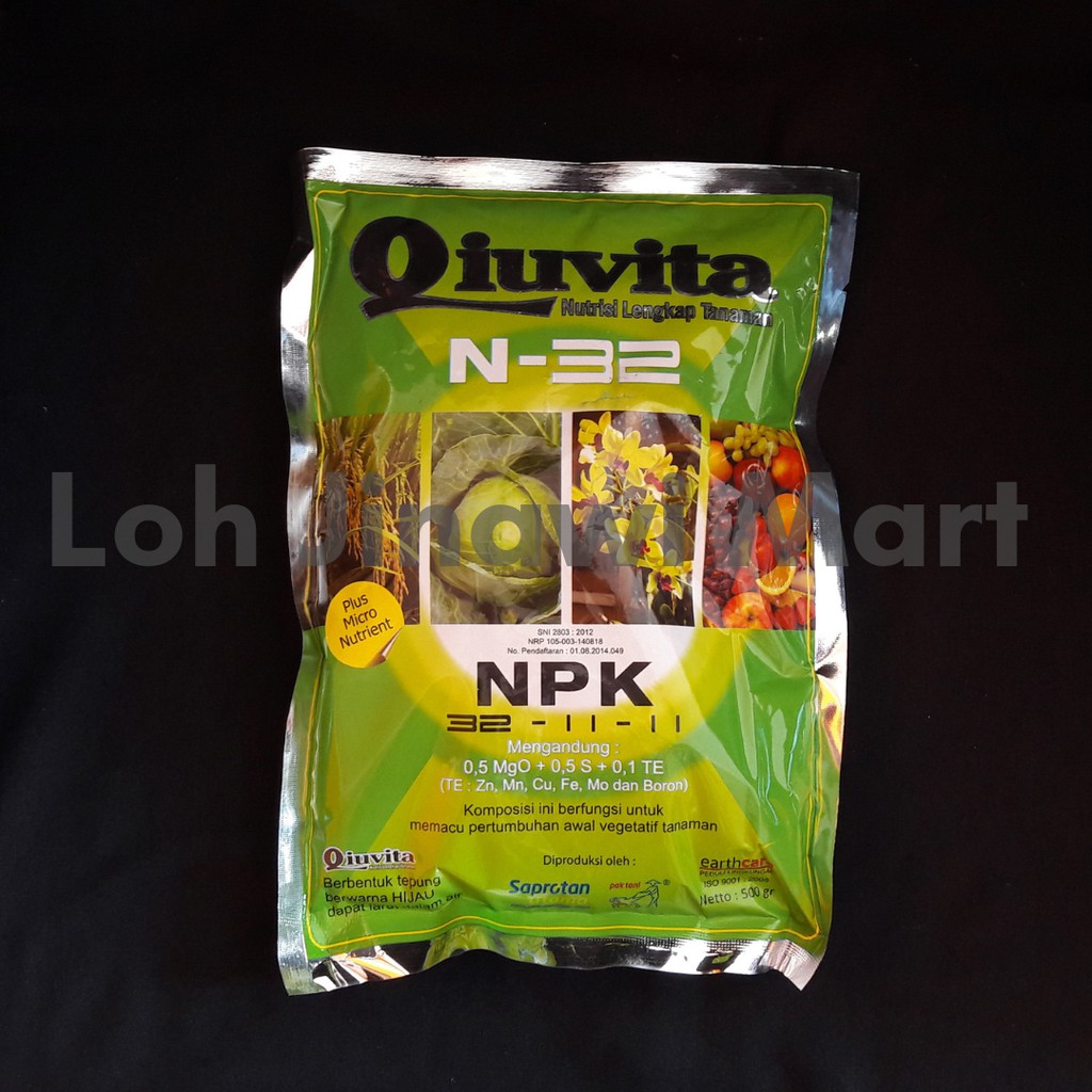 Qiuvita Nutrisi Lengkap Tanaman N32 500 gr