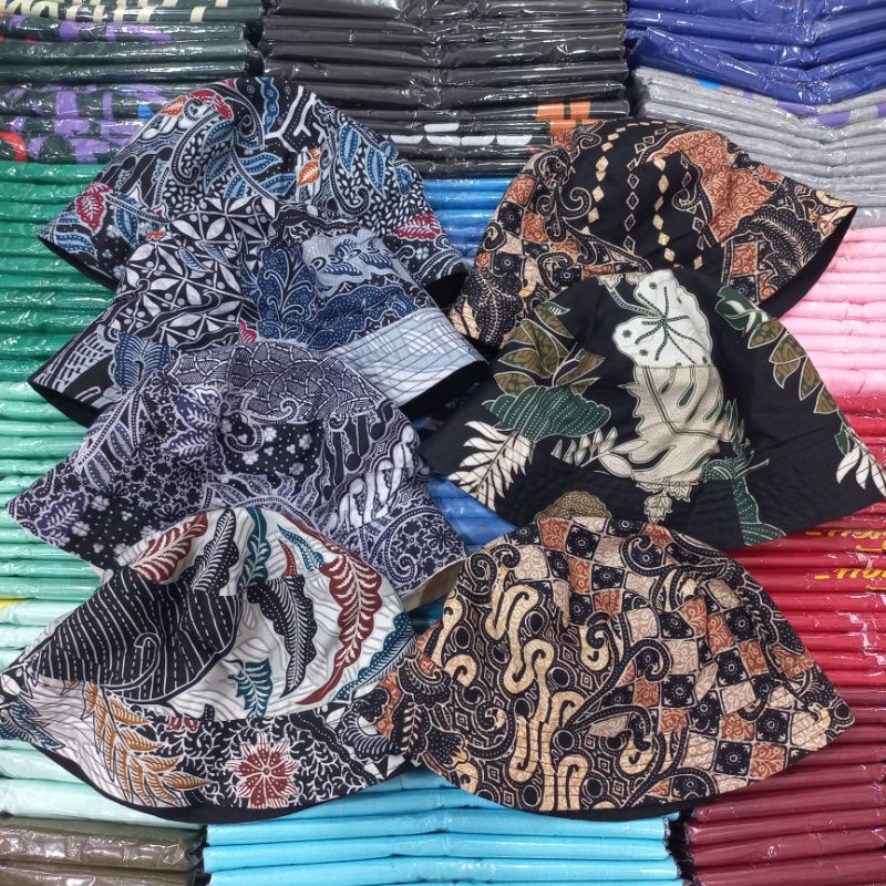 BUCKET HAT BATIK // Topi batik // topi bucket // oleh oleh jogja / topi murah