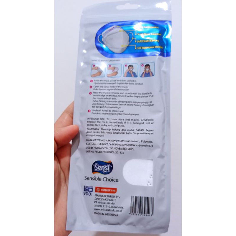 Masker Sensi Convex 4 Ply Kemasan Sachet Original Spesial Hut Kemerdekaan RI / Merah Putih