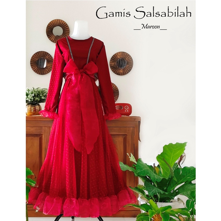 Gamis Salsabila Family Maroon | Baju Unik | Gamis lebaran murah | Gamis lebaran keluarga | Gamis couple family | Gamis toyobo | Gamis anak dan dewasa terbaru | Harga Terjangkau