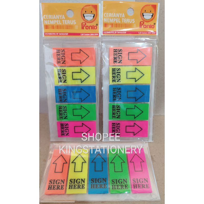 

[SET] Sriker tanda tangan / Sign Here Pronto 5 warna