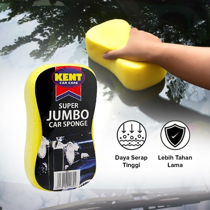 Spon Pencuci Mobil / Kent Car Wash Sponge Super Jumbo / Busa Spons Shrink