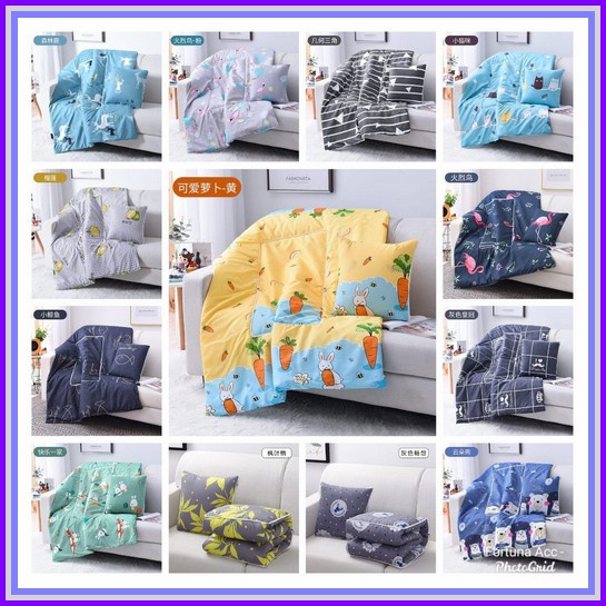 Balmut Karakter Bantal Selimut Boneka Selimut Babamu - Monkey Balmut 2 In 1 Bantal Selimut Karakter