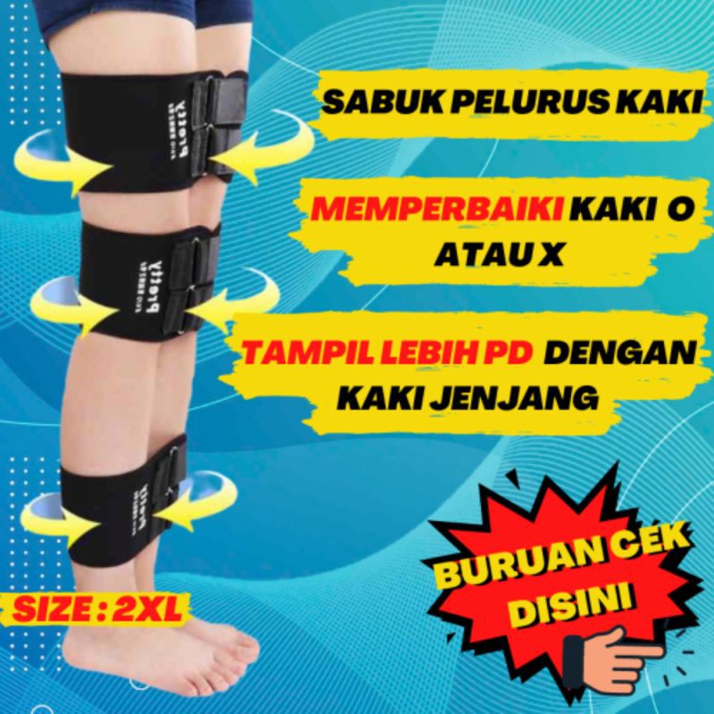 Korset Terapi Kesehatan Kaki Alat Terapi Kaki X O Sabuk Jorzilano Sabuk Terapi Kaki GI31D Ukuran 2XL
