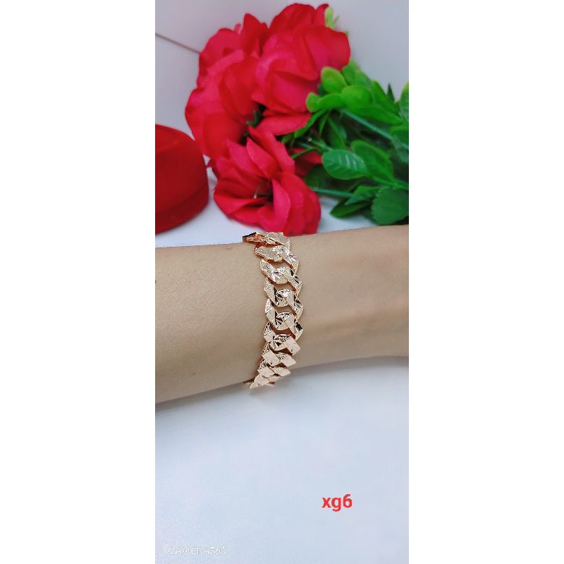 COD Gelang Rantai Perhiasa Wanita xuping lapis emas 24k panjang 18cm