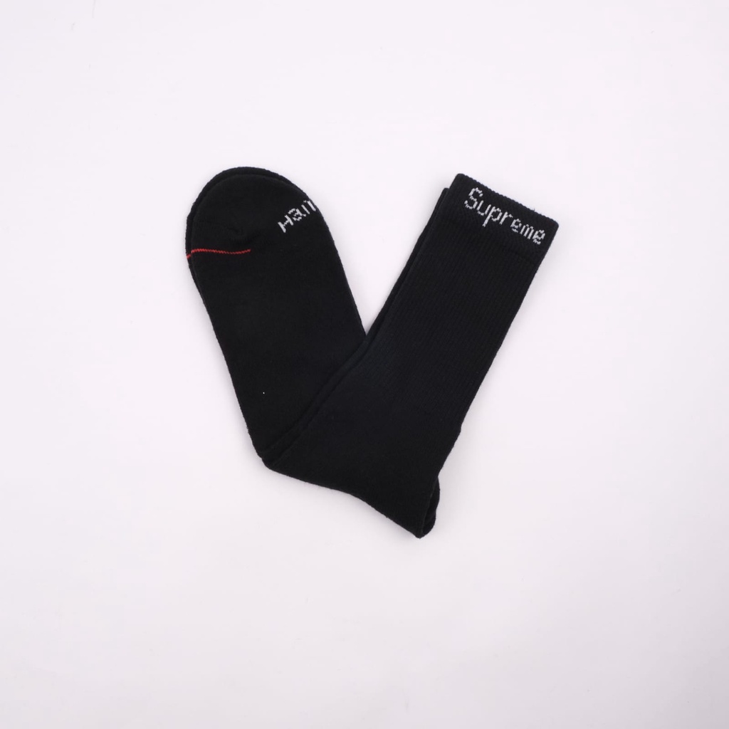 Supreme Hanes Socks Black