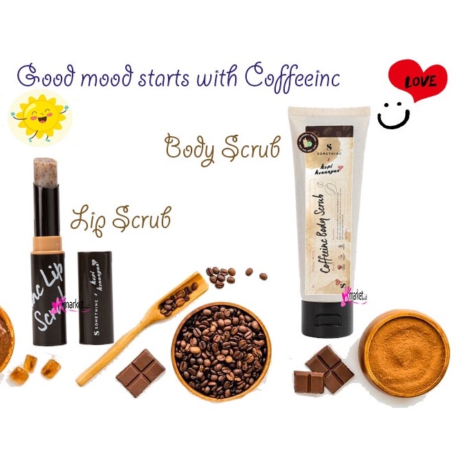 [BPOM] Somethinc Coffeeinc Body Scrub |  Somethinc Coffeeinc Lip Scrub Original