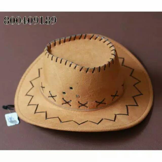 Topi Coboy Laken topi koboy lebar