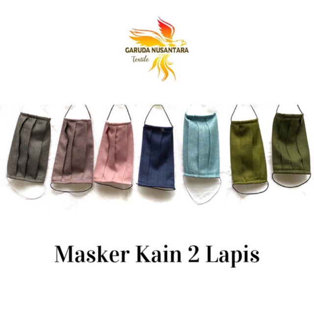 Masker kain 2 lapis