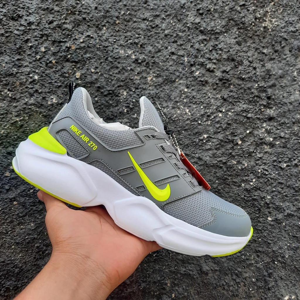 Nike_air max 720 warna abu stabilo premium-sepatu running pria-wanita terbaru/sneakers sport keren