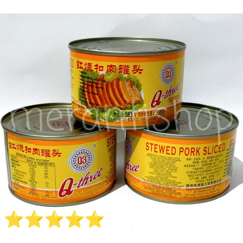 

Q3 Canned Food Streaky Pork / Stewed Pork SAMCAM KALENG / Kau Bak 383gram