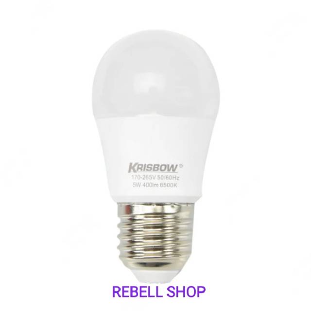 Krisbow bohlam lampu led 5 watt - kuning 10119919