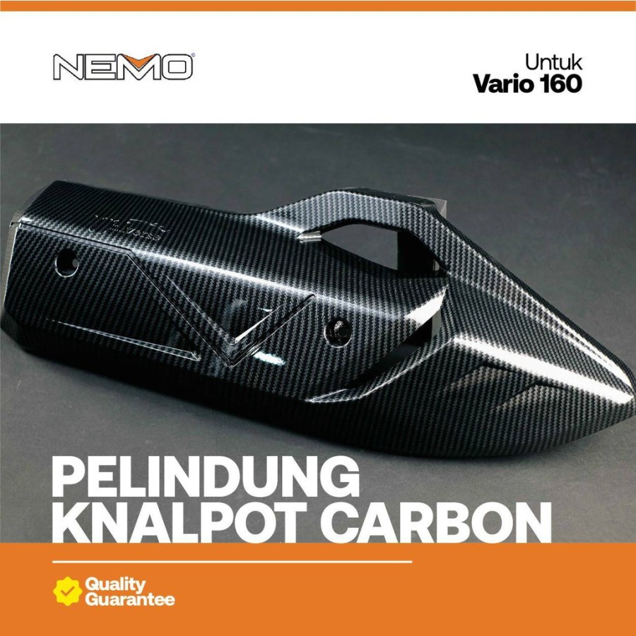 Tutup Knalpot Carbon Vario 160 Cover pelindung knalpot vario 160 Carbon Nemo