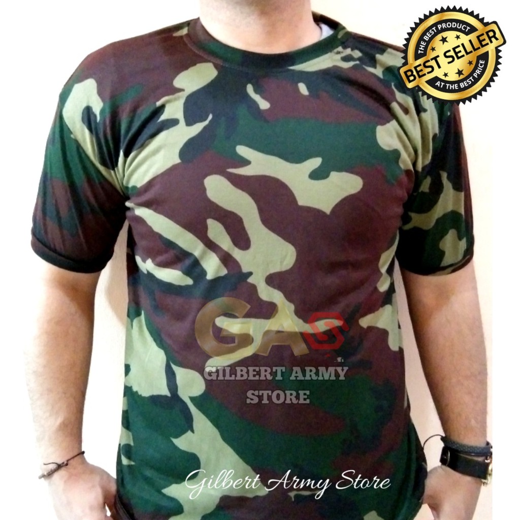 Kaos Loreng Pendek KRI AL US Nato angkatan Laut Baju Daleman Lengan Pendek Jumbo GILBERT ARMY STORE