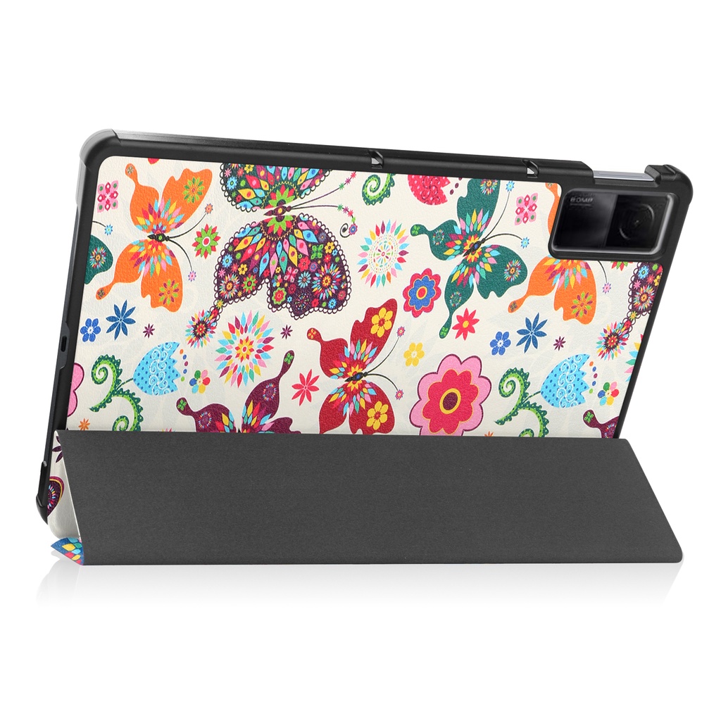 Casing Flip Lipat Pu Motif Print Untuk Xiaomi Redmi Pad (2022) 10.61 &quot;VHU4254IN 5G