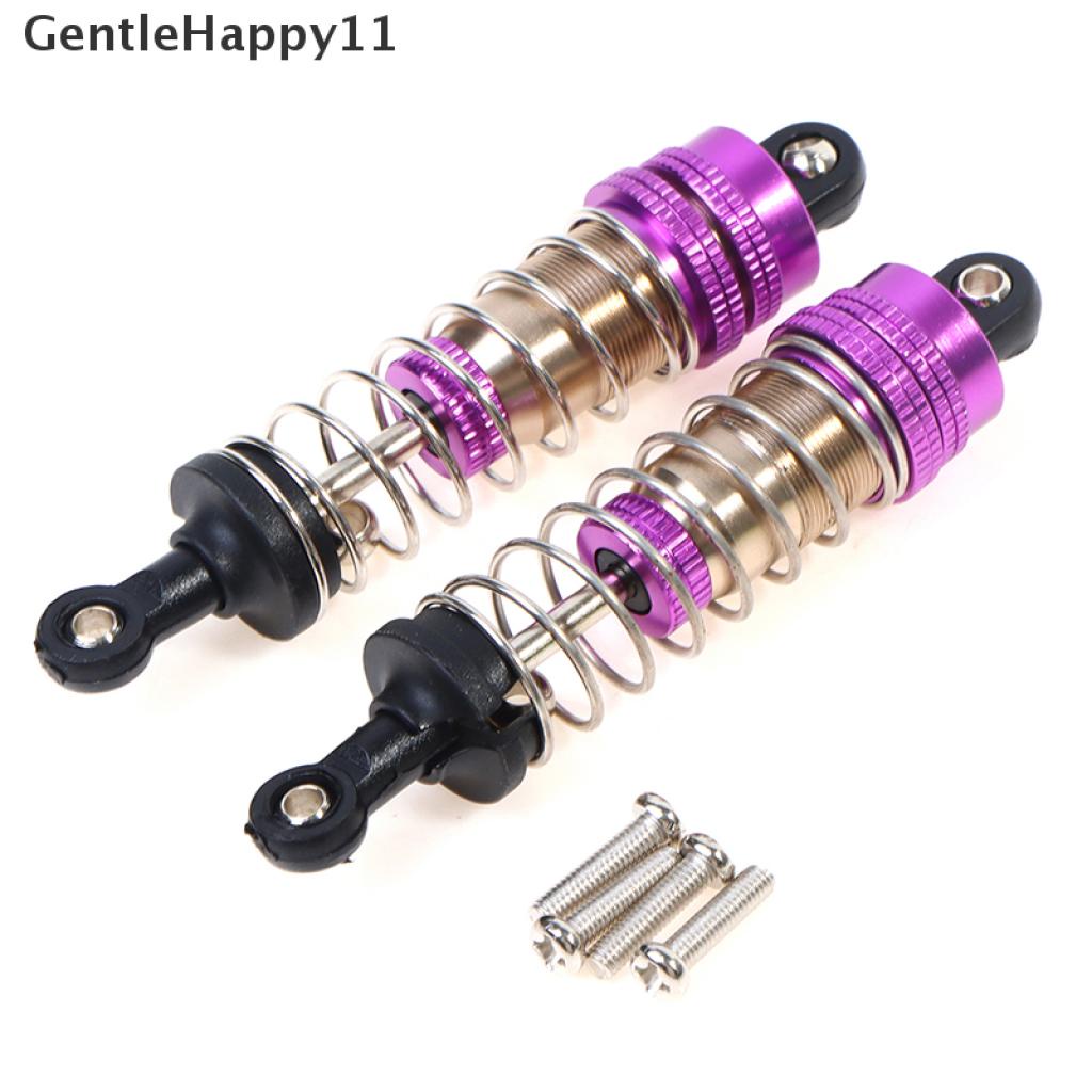 Gentlehappy 2PCs Shock Absorber Universal Depan &amp; Belakang Bahan Metal Untuk Wltoys 124019 144001 Mobil RC