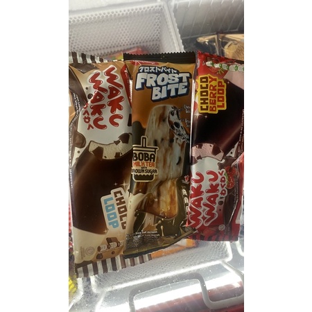

GLICO Paket ICE CREAM Frostbite Boba Milk Tea Dan Waku Loop
