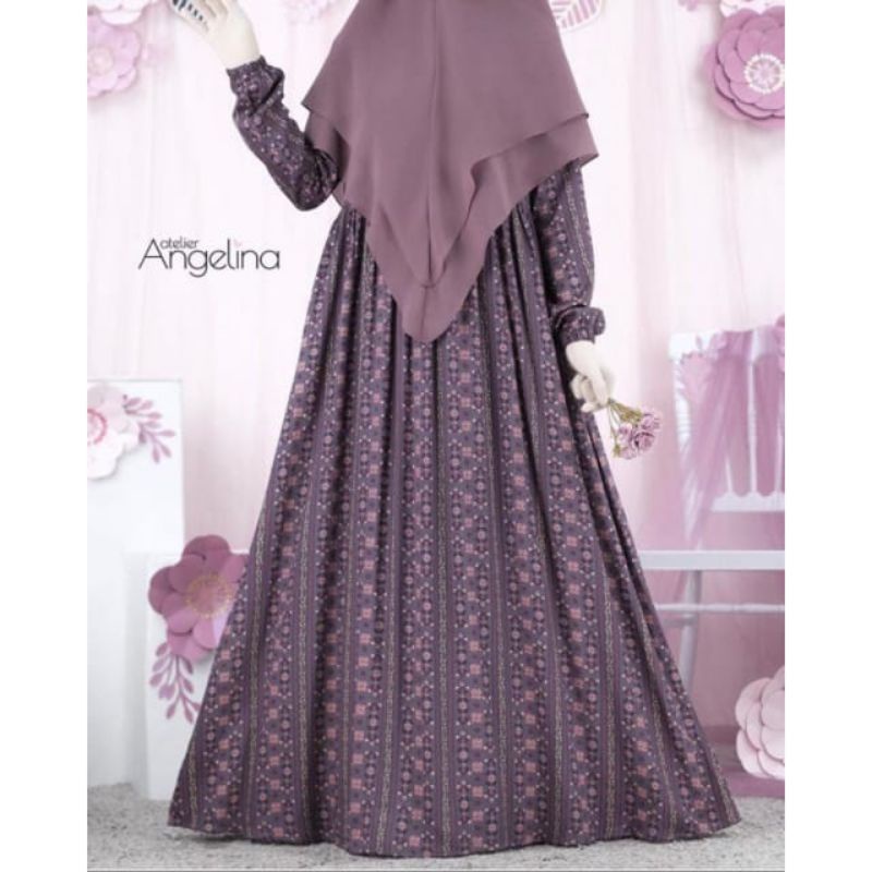 Atelier Angelina Sarah Dress Versailles Fudge & Mulberry New