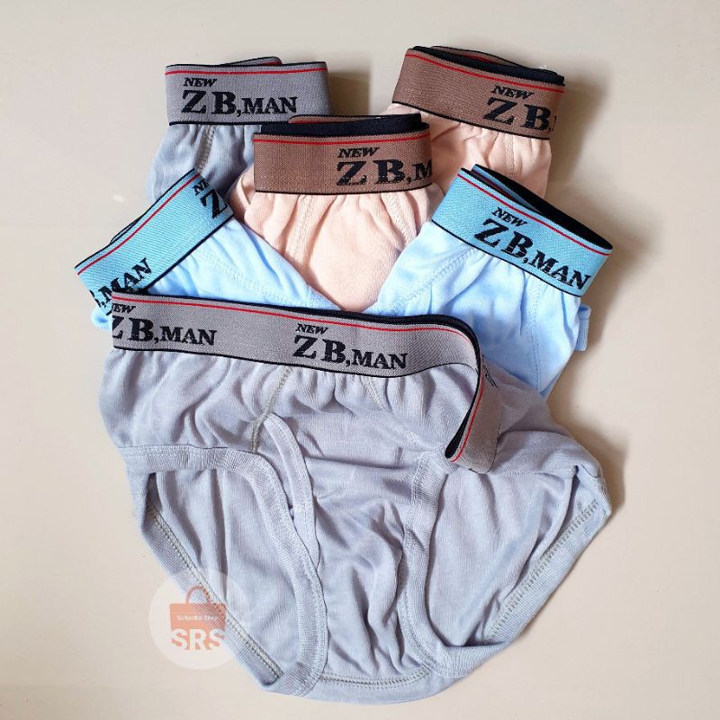 6 Pcs Celana Dalam Pria Jumbo 4L, 3L, 2L ,L ZB Man CD Pria Dewasa Underwear Man BOXER