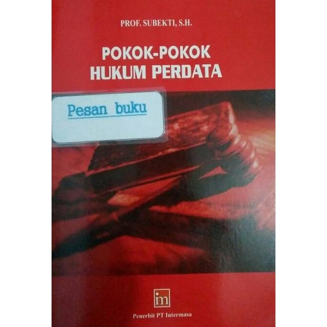 

Buku Pokok-Pokok Hukum Perdata Kode 592