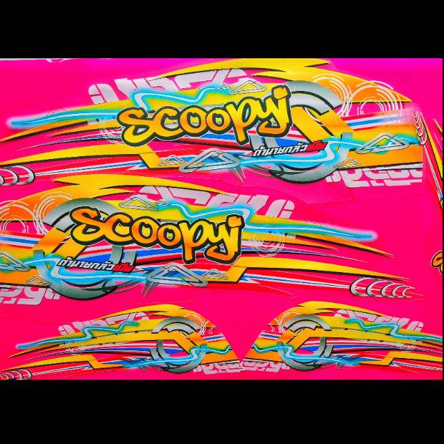 striping scoopy transparan variasi 001