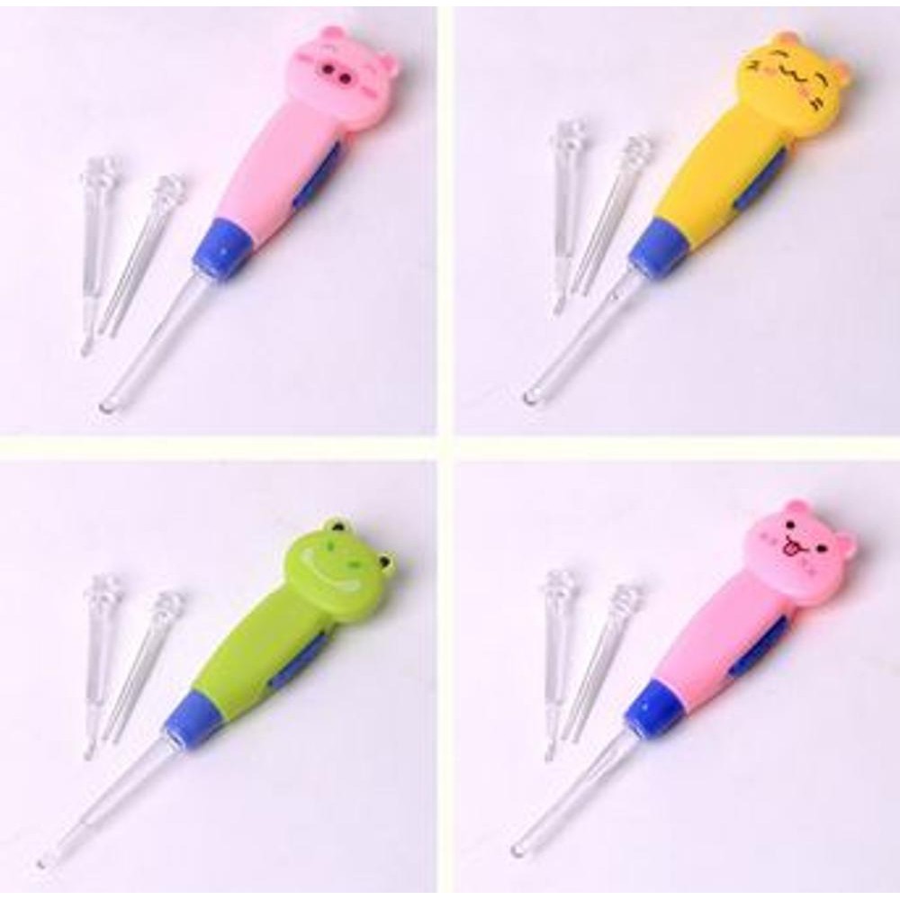 Earpic Pembersih Telinga Motif Kartun - Earpick Hewan - Pembersih Kuping Anak - Earpic Flashlight