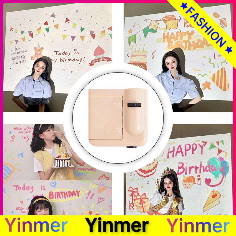 COD✨ Happy Birthday Projector Proyektor Mini Ulang Tahun Happy Birthday Projector Kotak Happy Birthd