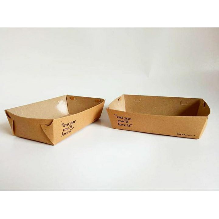 

Prima Grafika Tray Coklat 18x11x5 cm Foodgrade Custom - Paper Box / Box Makan