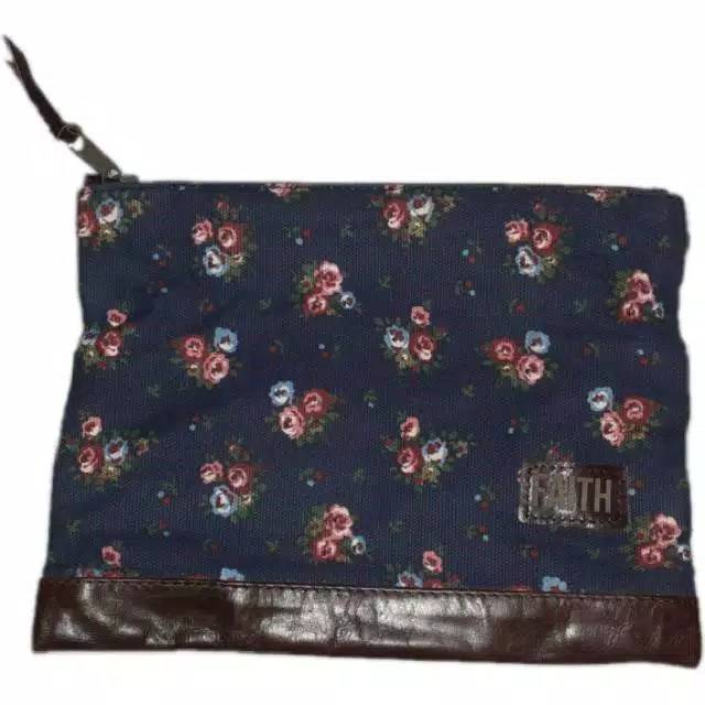 FABRIC &quot;FAITH &amp; HOPE&quot; POUCH 25X19 cm &amp; 20x14 cm