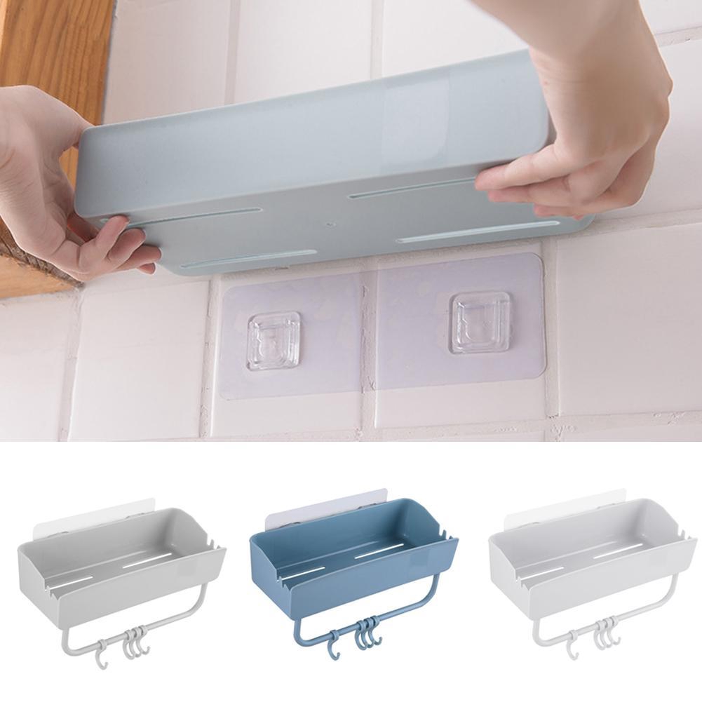 Portable Bathroom Rack Wall Mounted Plastic Kitchen Draining Storage Saving Plastic Separable W2f7 Shopee Indonesia