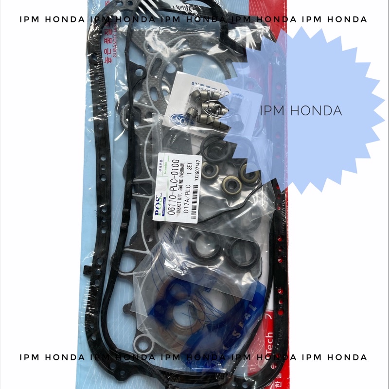 06110 PLC Gasket Kit Paking Packing Set Mesin Honda Civic Es VTIS Century 2001 2002 2003 2004 2005 Stream 1700cc 2002 2003 2004 2005 2006