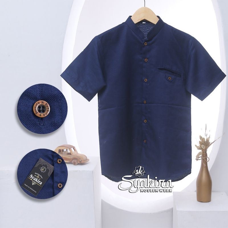 BAJU KOKO ANAK TANGGUNG EKSLUSIF LENGAN PANJANG USIA 8-15 TH ORY BY SYAKIRA
