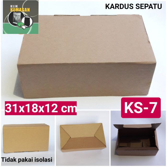 

KARDUS SEPATU 31X18X12/BOX KARDUS HP PACKING KOTAK DOS DUS BOX