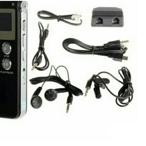 ✫ USB voice recorder 8GB alat perekam suara digital perekam telepon lengkap dengan kabel dan charger
