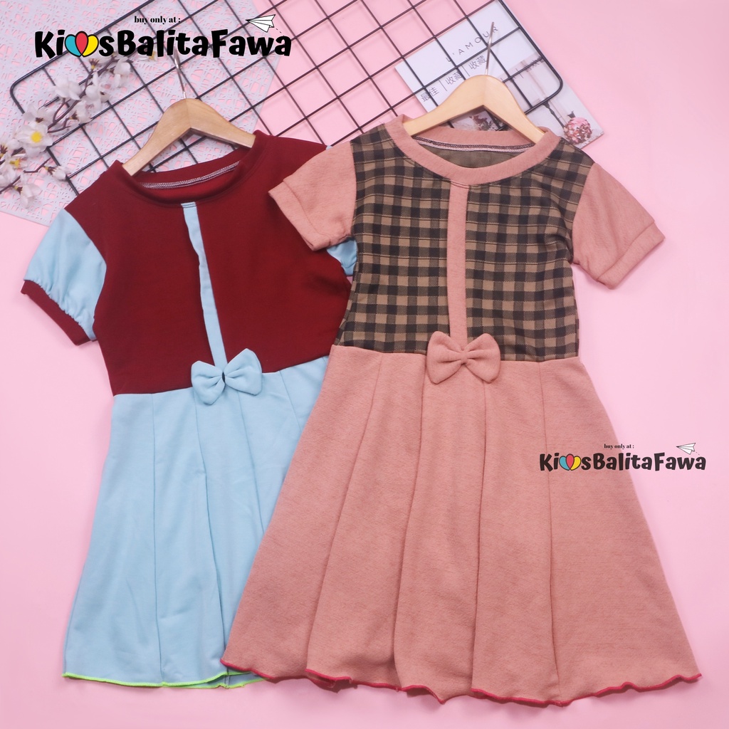 Dress Pita uk 2-3 Tahun / Dres Lengan Baju Gaun Pesta Anak Perempuan Harian Kids Adem Murah